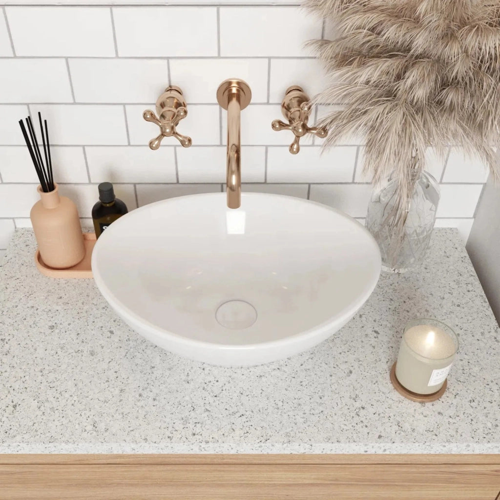 Lavabo Da Appoggio Rea Sofia White