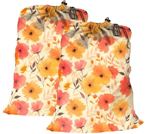 2 x Sacchi di bucato in lino ecologico (autunno)