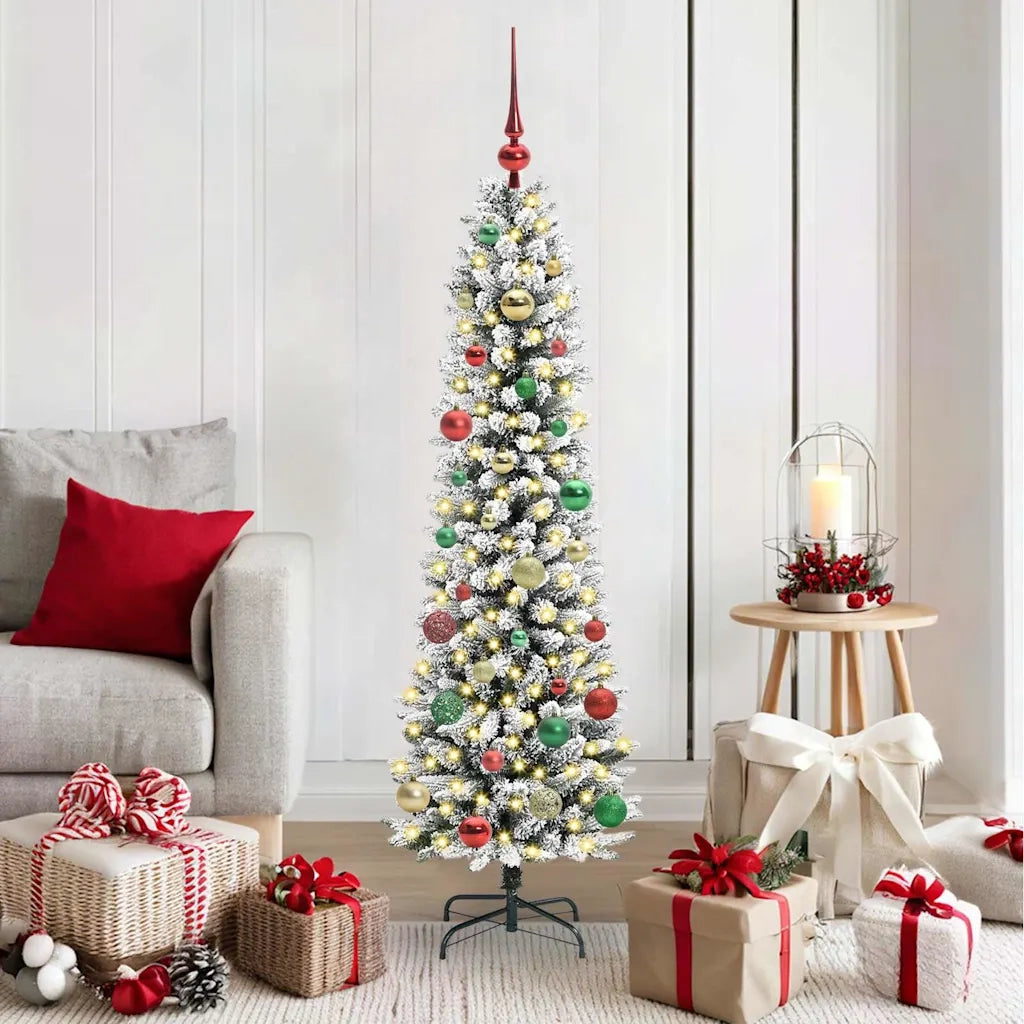 Albero di Natale artificiale con 150 LED Bianco 150 cm 3396101