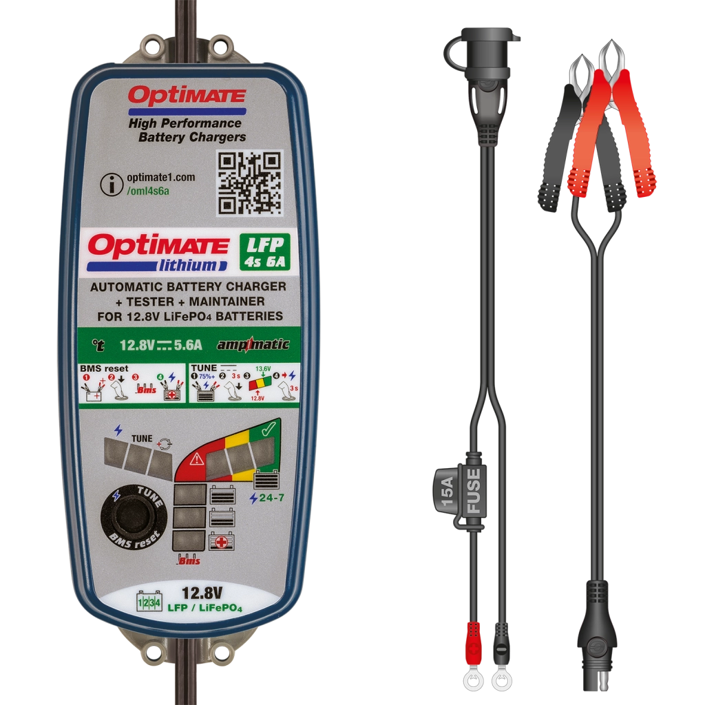CARICABATTERIE OPTIMATE LITHIUM 4S per batterie da 12.8V 6A