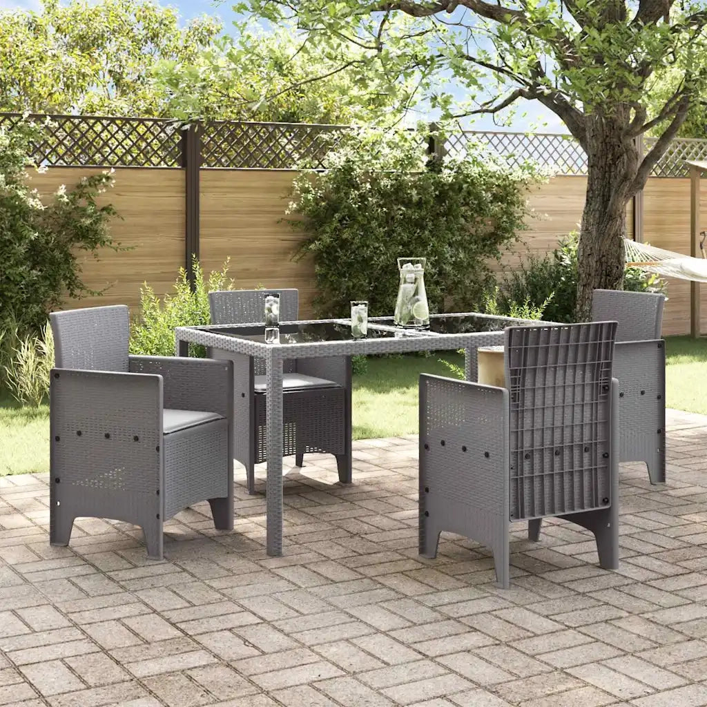 Sedia da Giardino 4 pcs Grigio chiaro 53 x 49 x 85 cm 847485