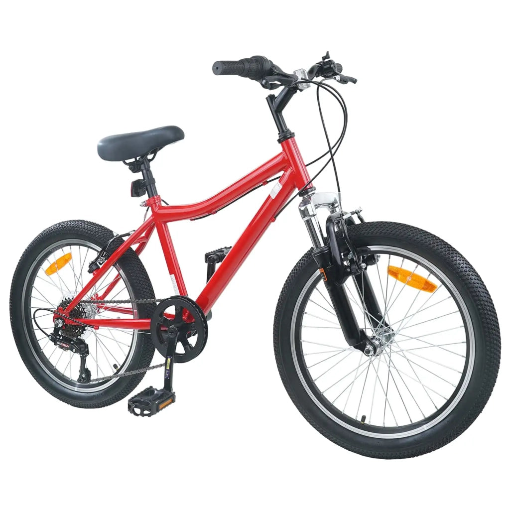 Bicicletta per Bambini | Bici per bambini 24 Pollici 6-Speed per 8-12 anni Rosso