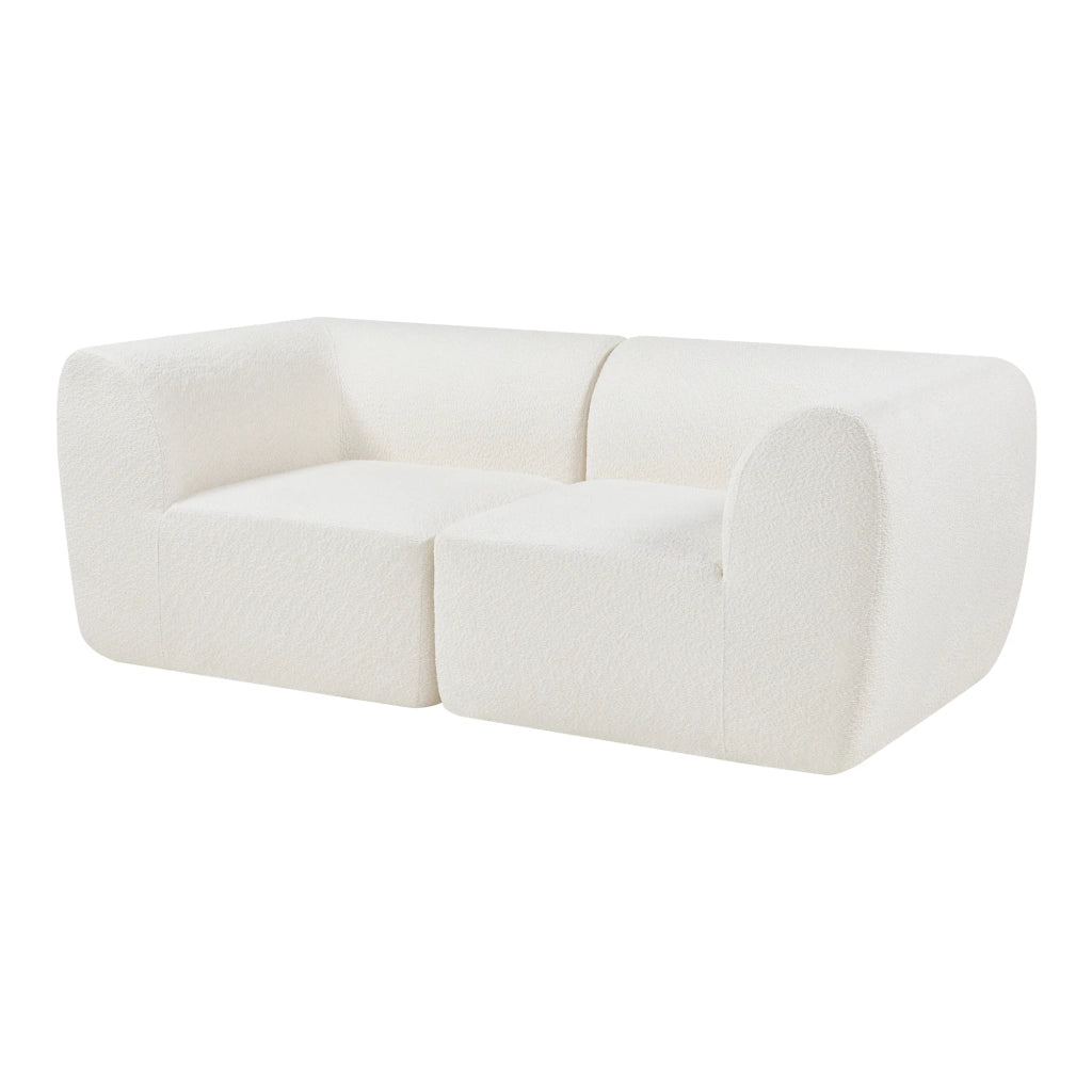 Divano/poltrona componibile 2 posti colore crema 03_0009149