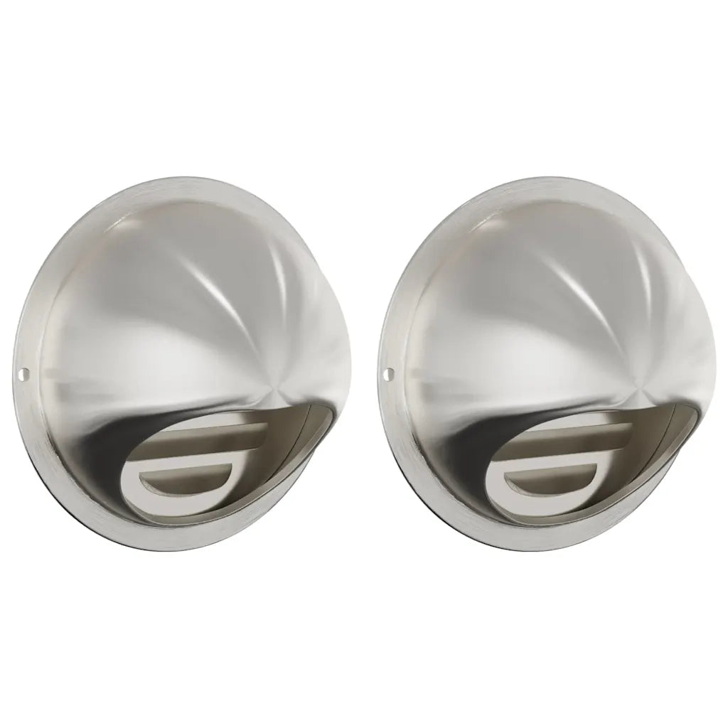 Coperture per ventilazione d'aria 2 pcs Argento 100 mm 42019378