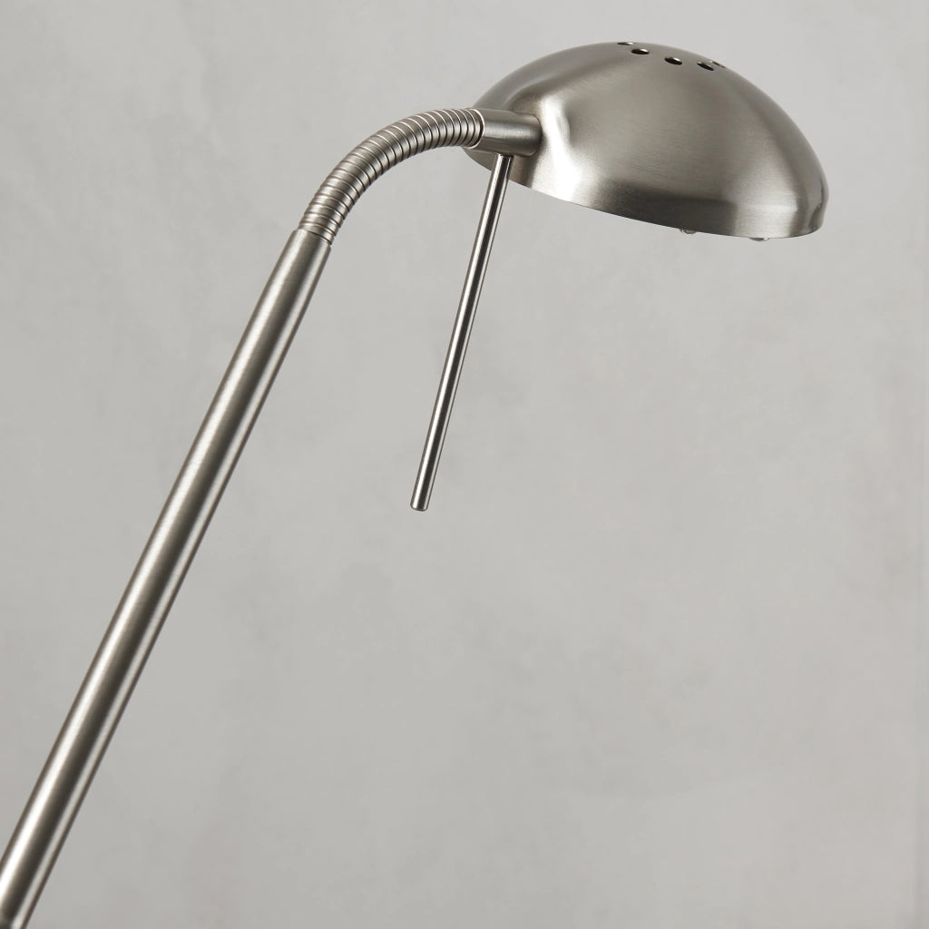 Lampada da terra Monaco dimmer con luce lettura cromata