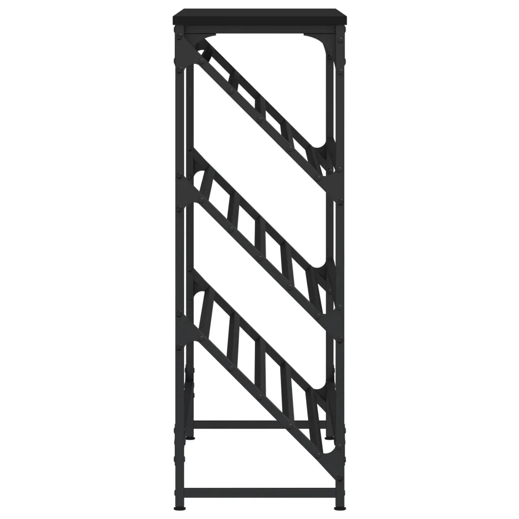 Scarpiera | Mobile per scarpe Nera 90x30x85 cm in Legno Multistrato
