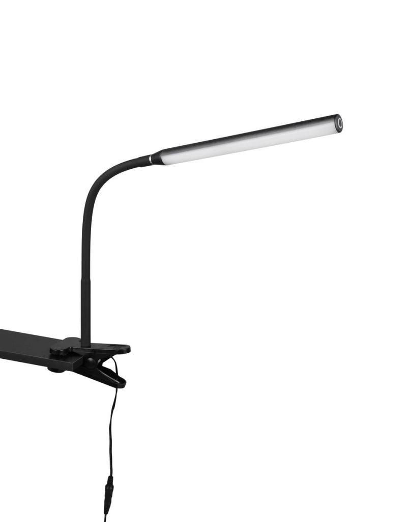 Lampada da scrivania a clip NEVADA nero LED 5W CCT