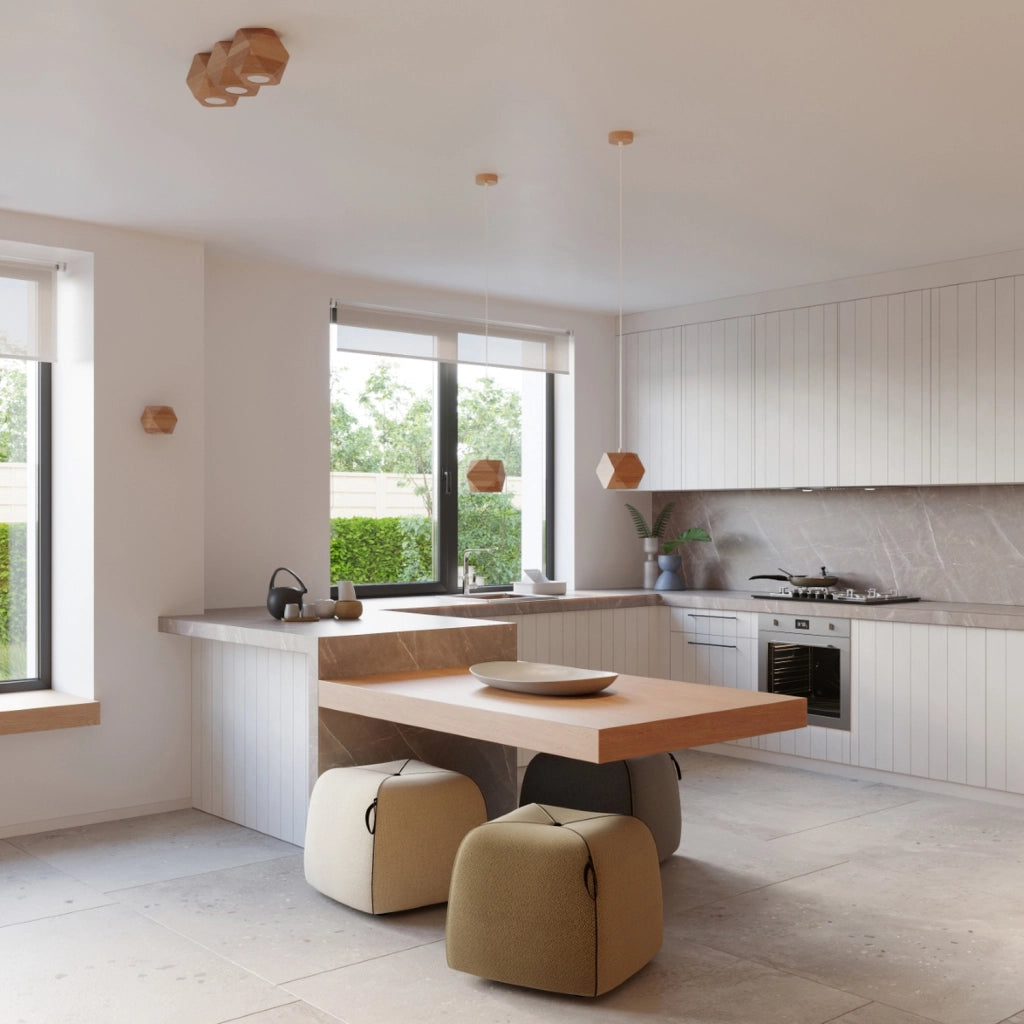 Faretto soffitto ARBORO Pure Lume legno naturale 3xGU10