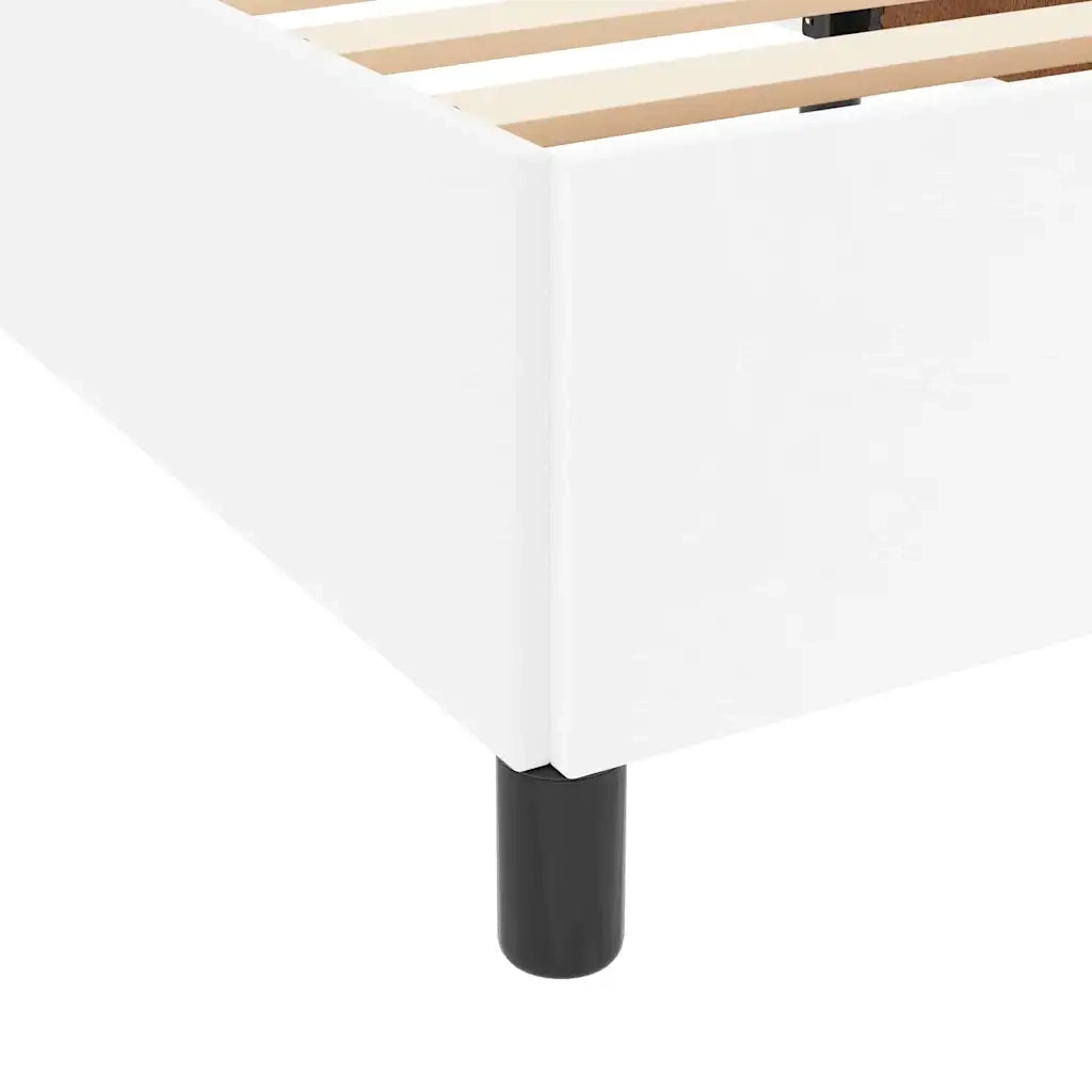 Struttura del letto con materasso Bianco 160 x 200 cm Tessuto 3399010