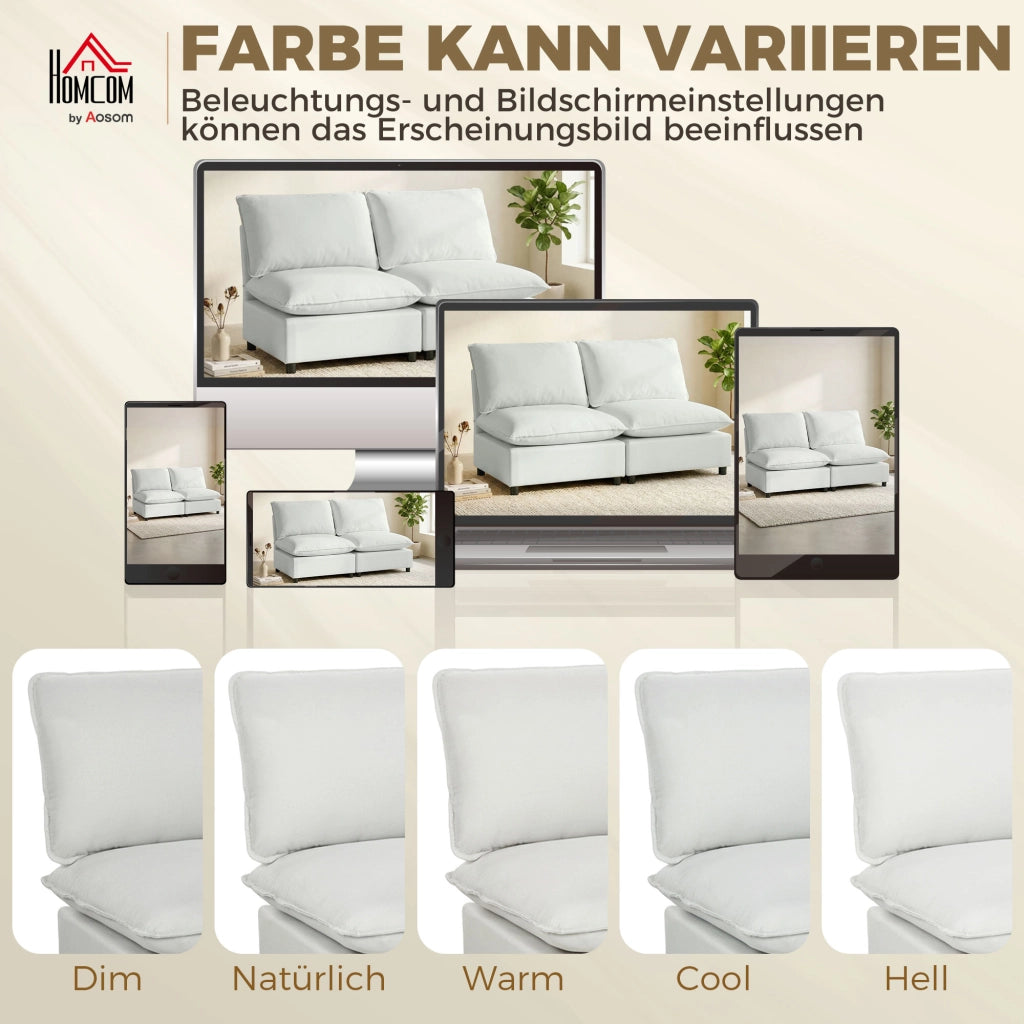 Divano 2 posti in similpelle ¨C zephmum ¨C grigio 146 cm