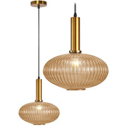 Lampada Da Soffitto Pensile Di Vetro Arancione APP464-1CP