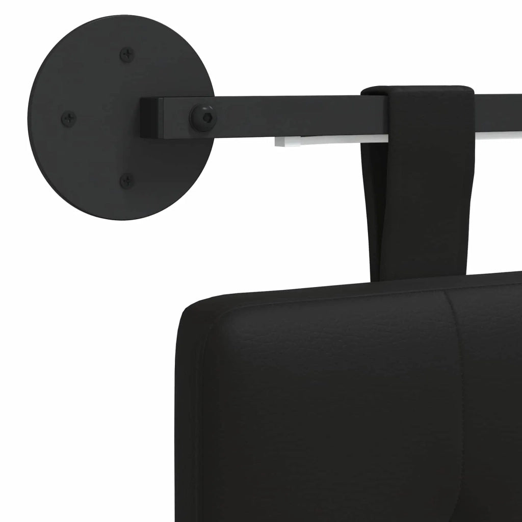 Testiera | Testata sospesa Con luce LED Nero Similpelle