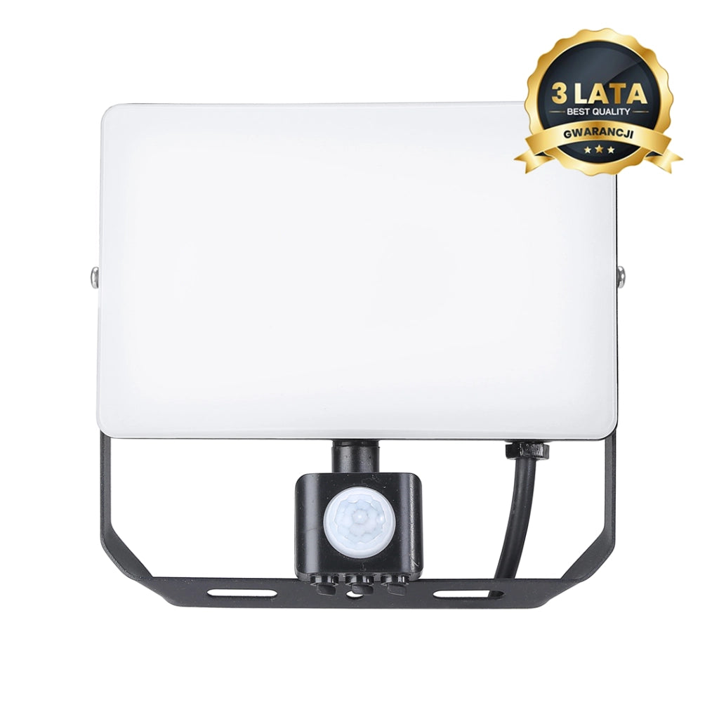 Faro LED 50W con sensore crepuscolare e movimento 5000lm
