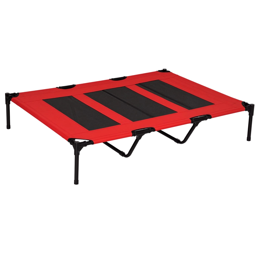 Cuccia per cani pieghevole ¨C Minimal ¨C Rosso e nero 122x92x23 cm