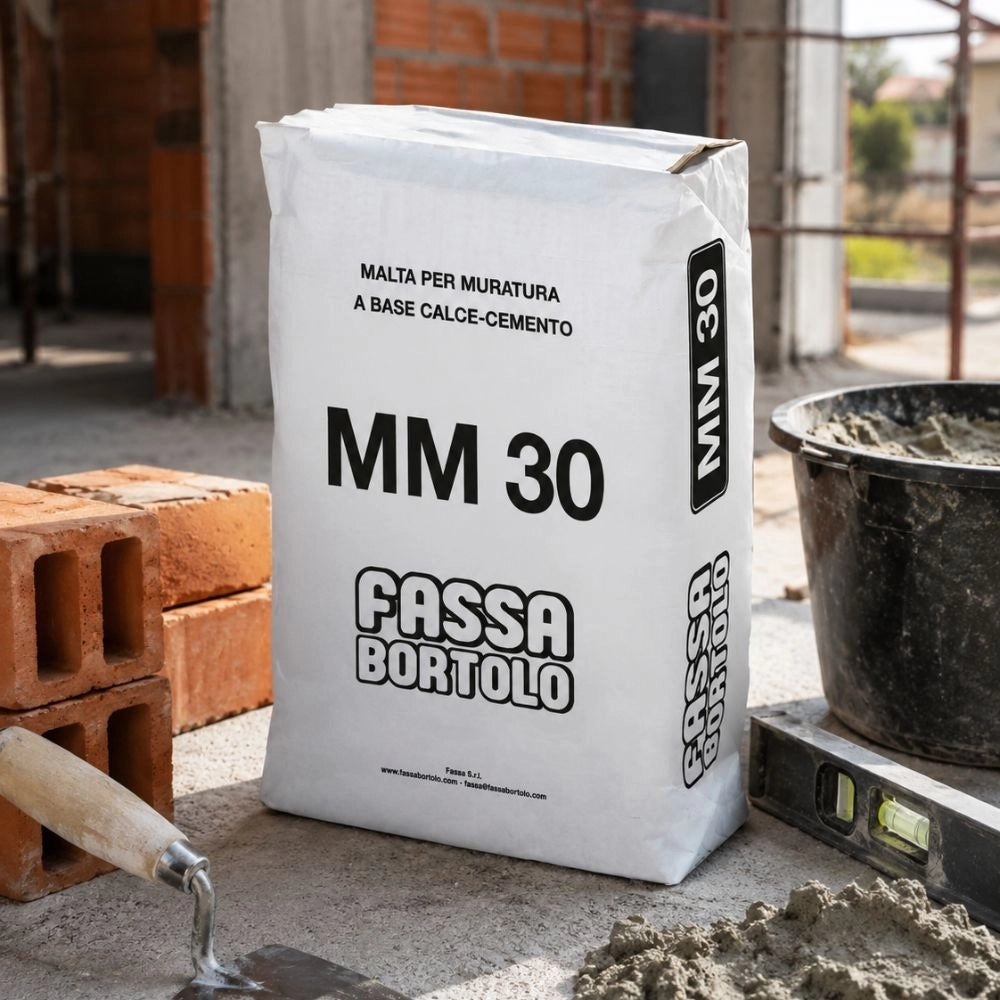 Fassa mm 30 malta cementizia grigia per muratura *** formato 25 kg, confezione 1