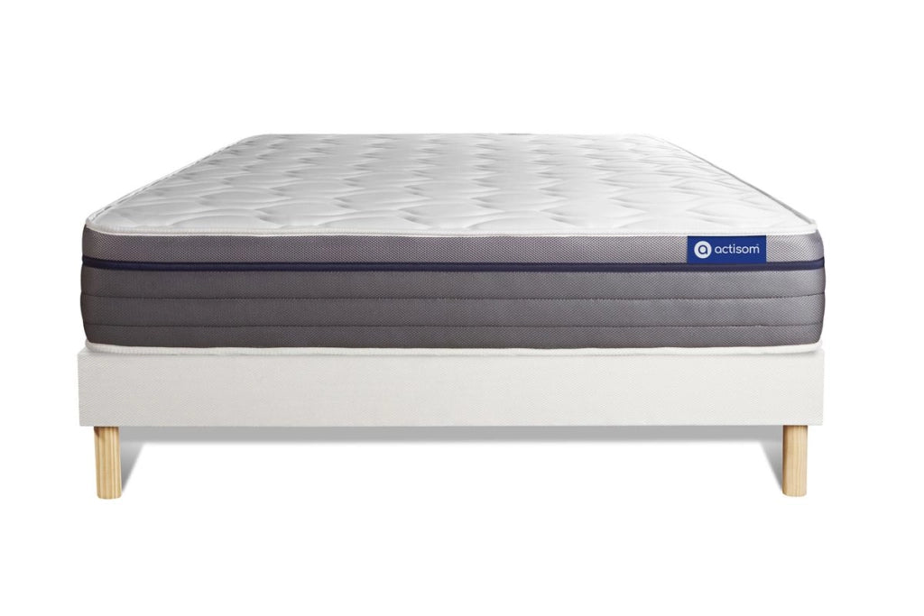 Kit rete e materasso Actilatex zen 120x195cm - Spessore : 26cm - Lattice e memory foam - Bilanciato -