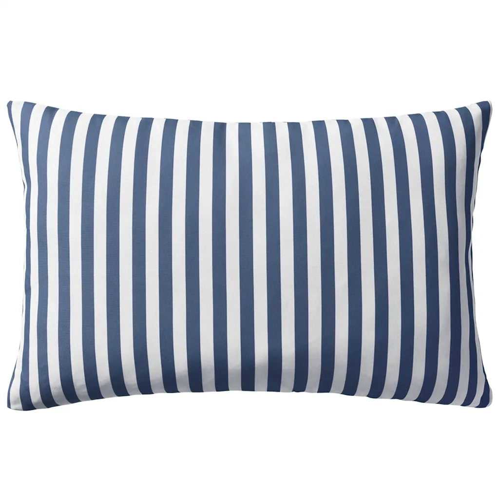 Cuscini da Esterno 2 pz Stampa a Righe 60x40 cm Blu 132308
