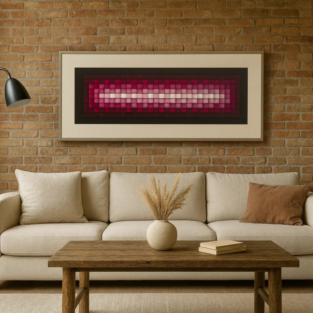 Quadro 3D da parete pixel2 120x50 cm design moderno | Duzzle