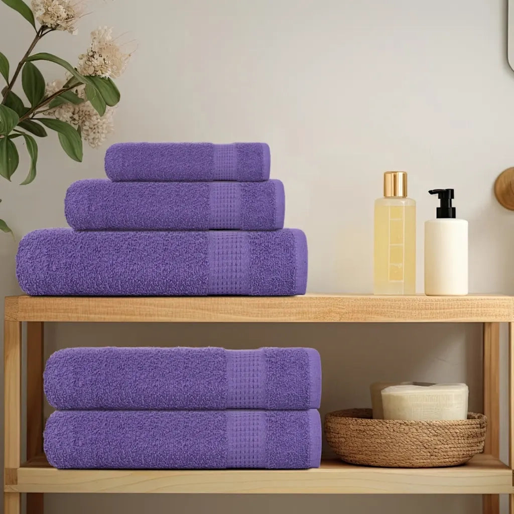 Asciugamani per sauna FROGN 10 pezzi Viola 80x200 cm 360 g/m2