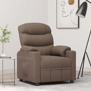 Poltrona Reclinabile in Tessuto Tortora 348078