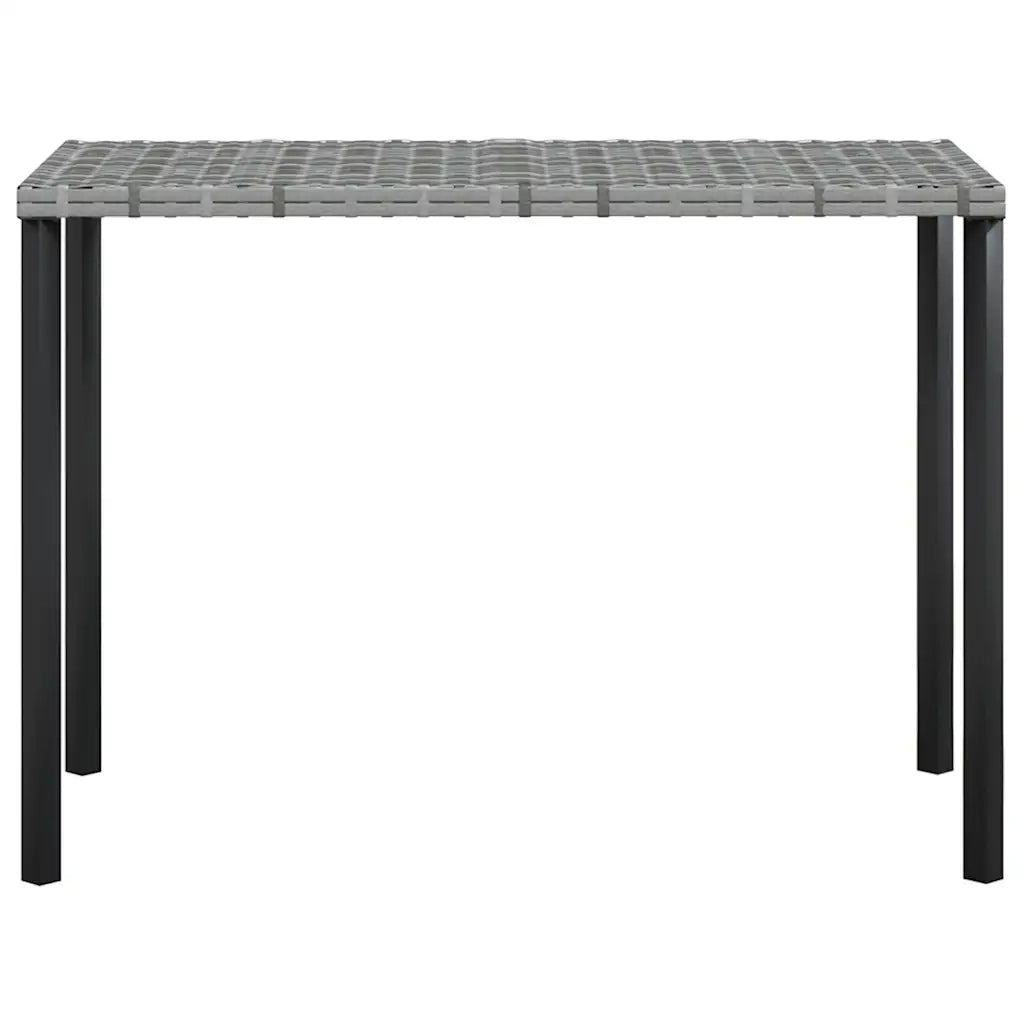 Set Divano a L con Cuscini 5 pz Grigio in Polyrattan 318579