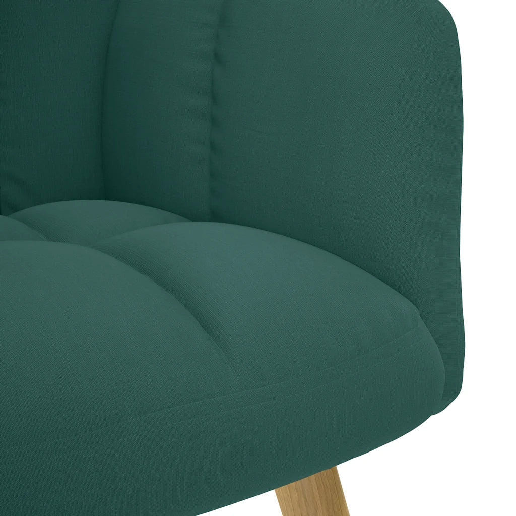 Sedia Relax Verde Scuro in Tessuto 4016772