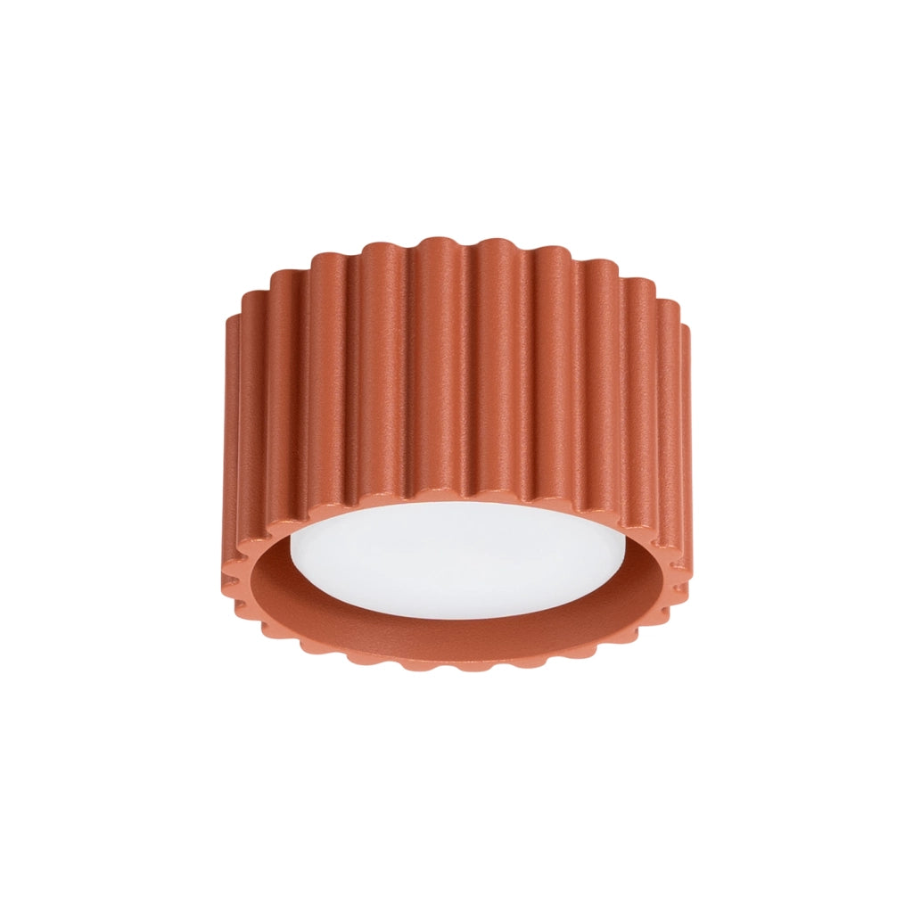 Lampada da soffitto AURA 1 rosso ocra Gx53