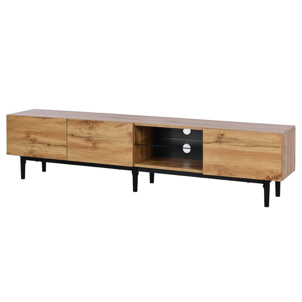 Mobile TV con LED ¨C MINIMAL ¨C Legno, 175x31x41 cm