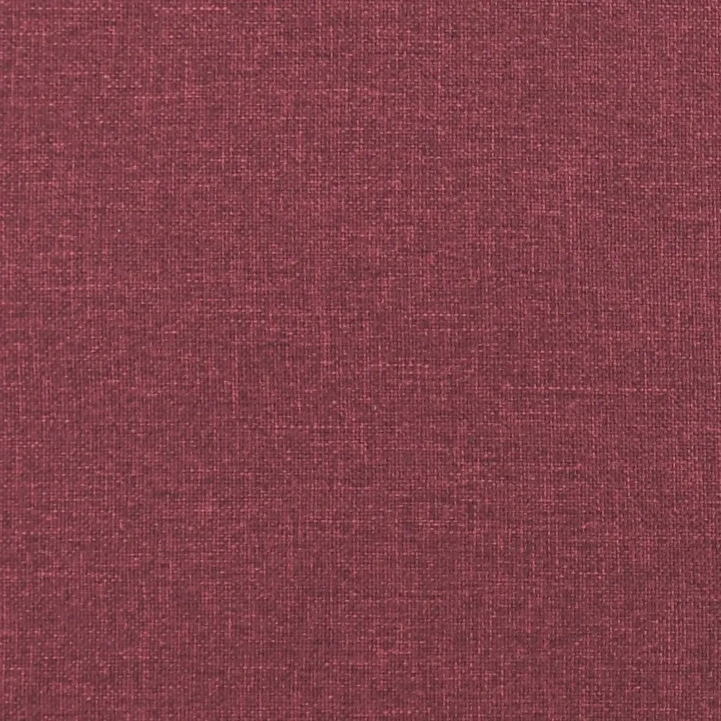 Set di Divani 2 pz con Cuscini Rosso Vino in Tessuto