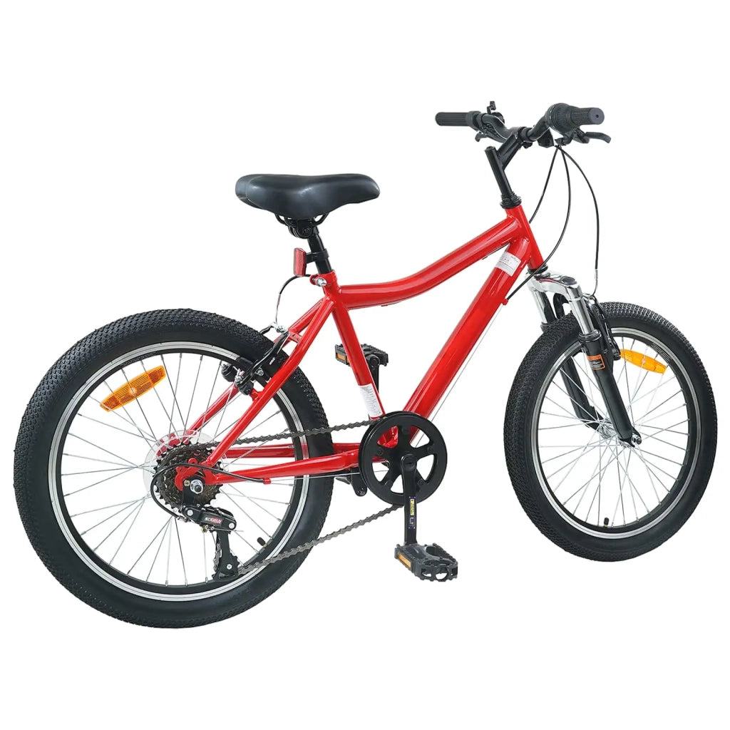 Bicicletta per Bambini | Bici per bambini 24 Pollici 6-Speed per 8-12 anni Rosso