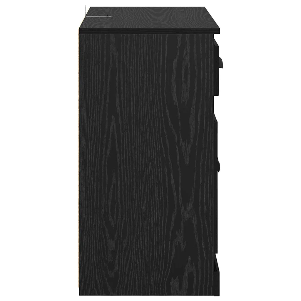 Sideboards con cassetto 2 pcs Rovere Nero 70 x 35,5 x 67,5 cm 3402661
