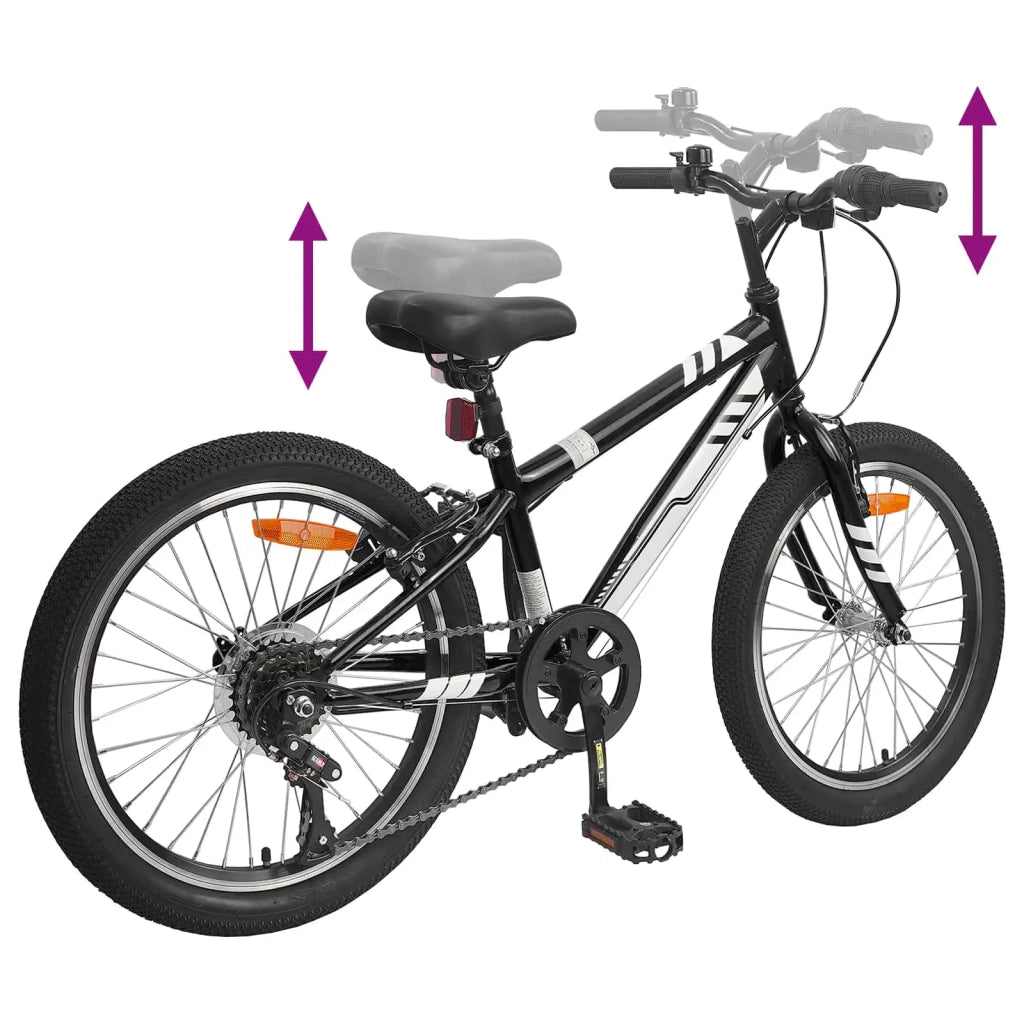 Mountain Bike 20 Pollici 6-Speed per 5-8 anni Nero