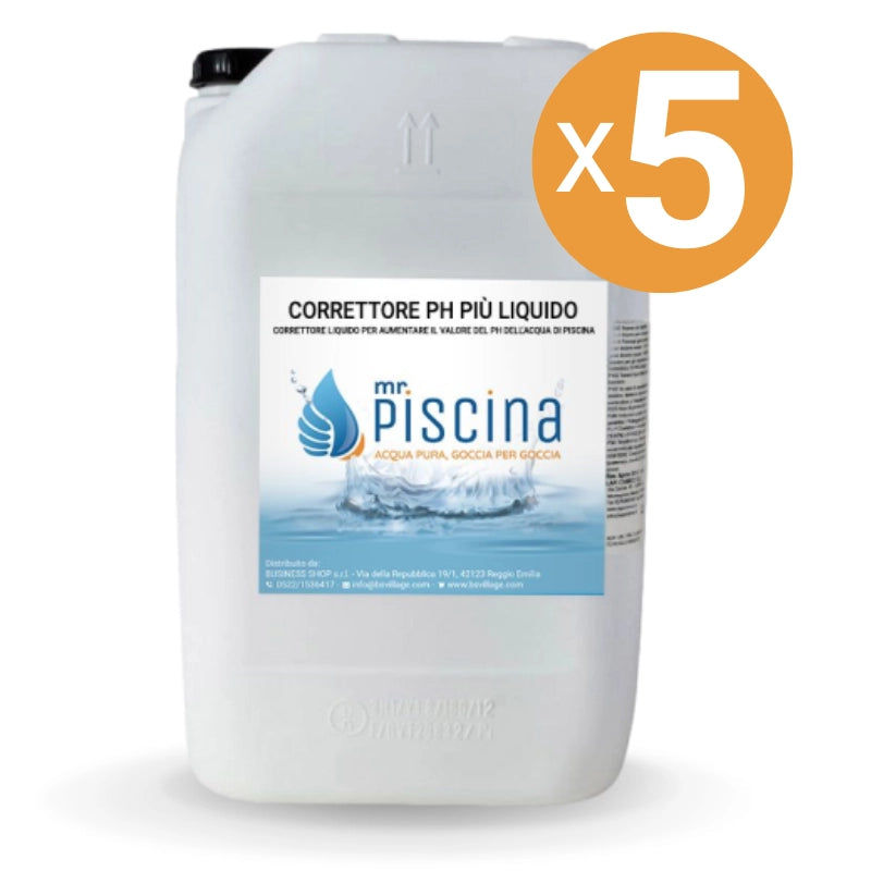 CORRETTORE PH- 15% MENO LIQUIDO per piscina Quantità confezione: 5 confezioni