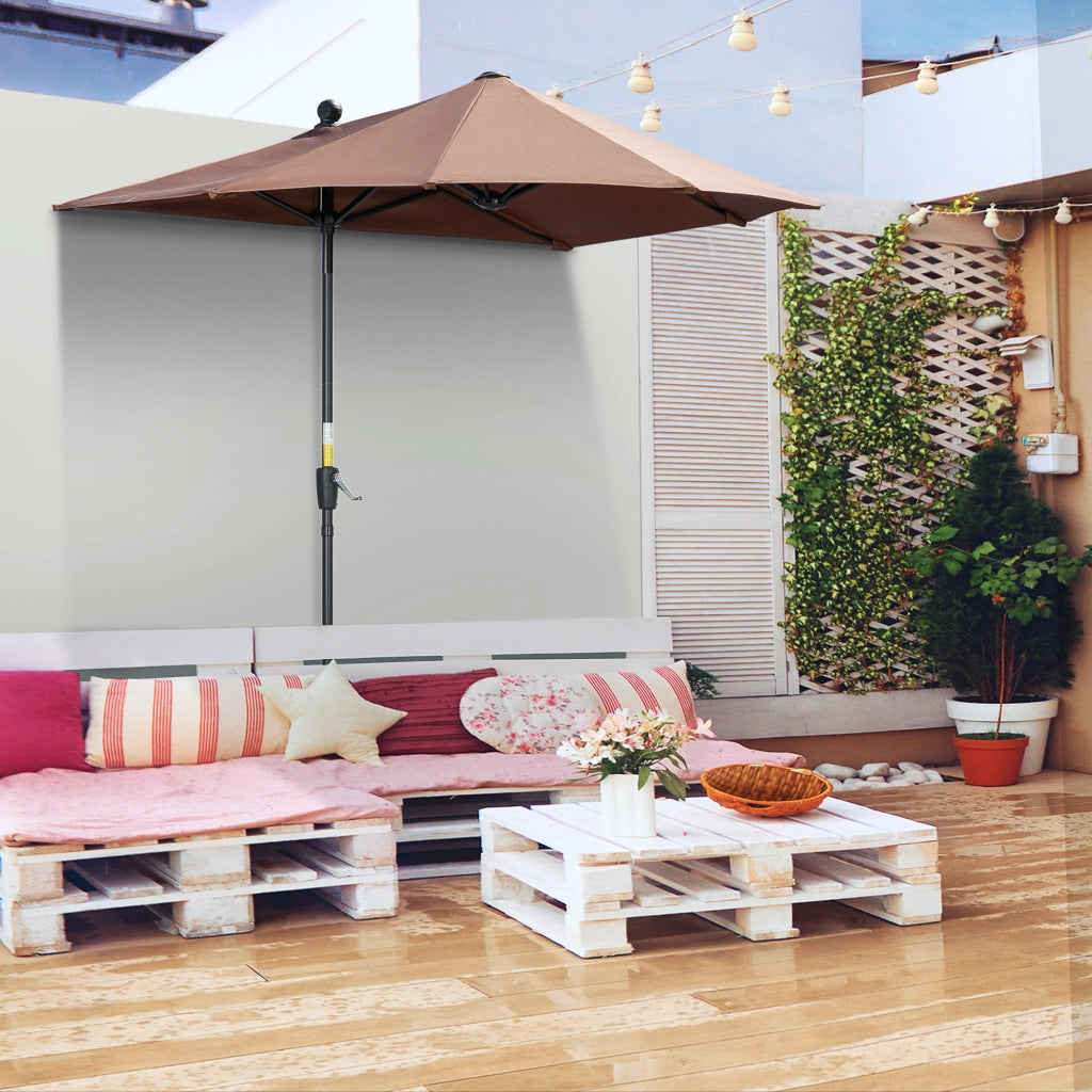 Ombrellone da giardino ¨C Minimal ¨C grigio 200x200 cm