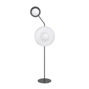 Lampada da terra moderna nero/bianco dischi 2xG9 KISS Emibig