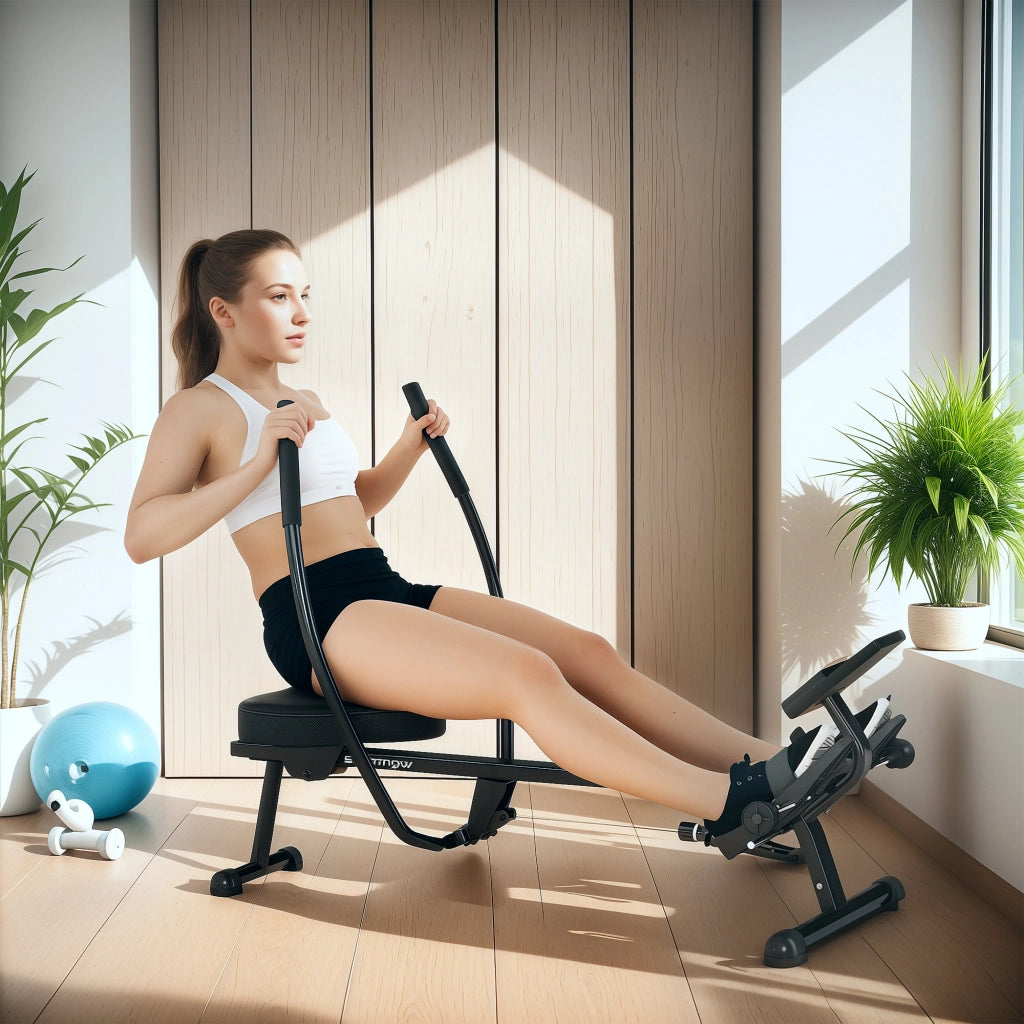 Vogatore 12 livelli idraulico con schermo LCD ¨C zephmum ¨C 130 kg max, nero