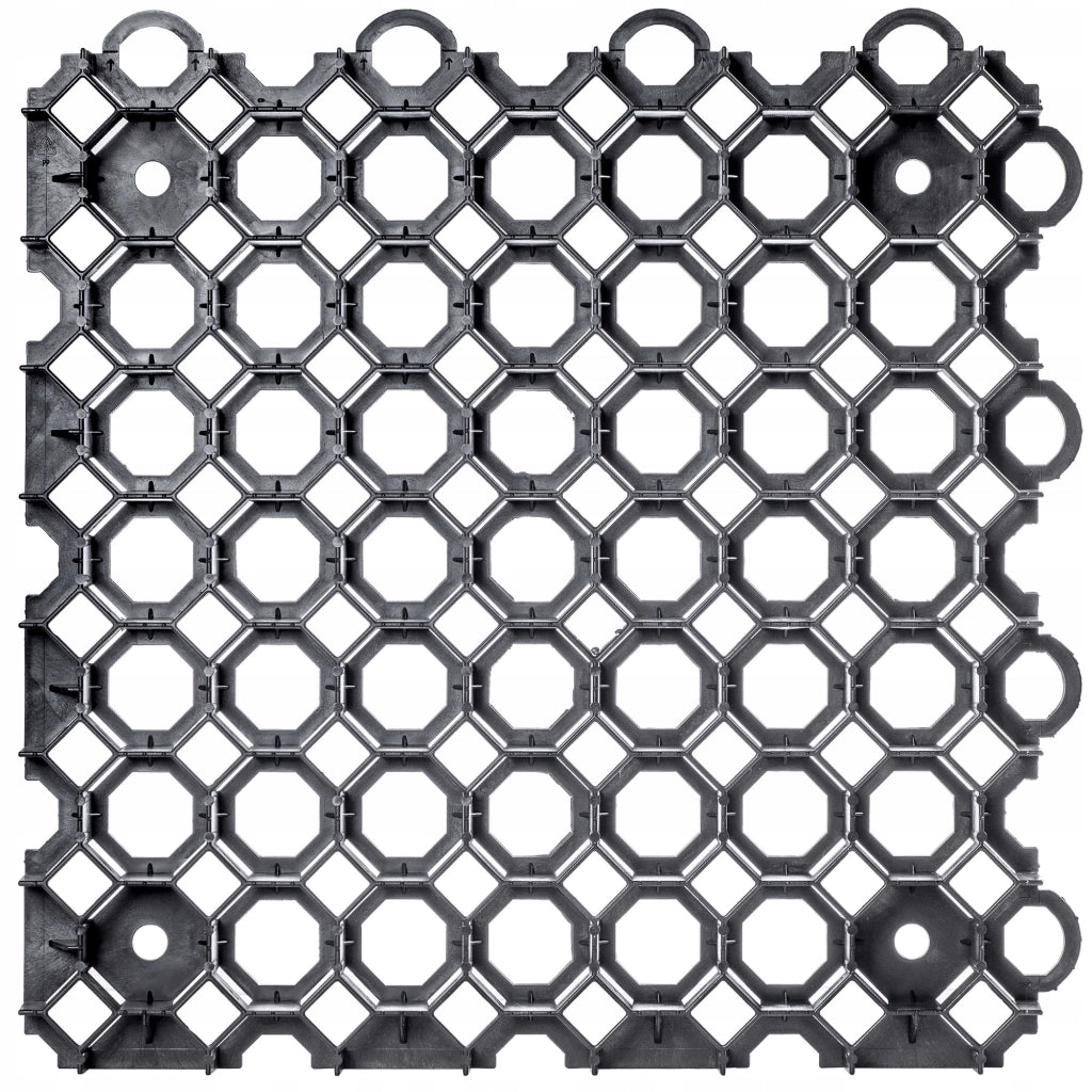 Griglia di protezione per prato KADAX Geogrid 50x50x3,5 cm, 20 pezzi, giardino, 530 tonnellate/m²