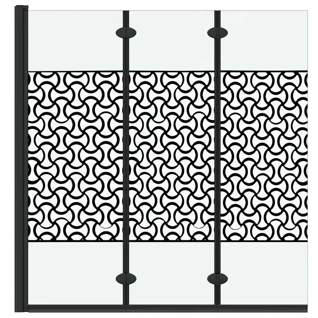 Involucro Doccia Nero e trasparente 130 x 130 cm