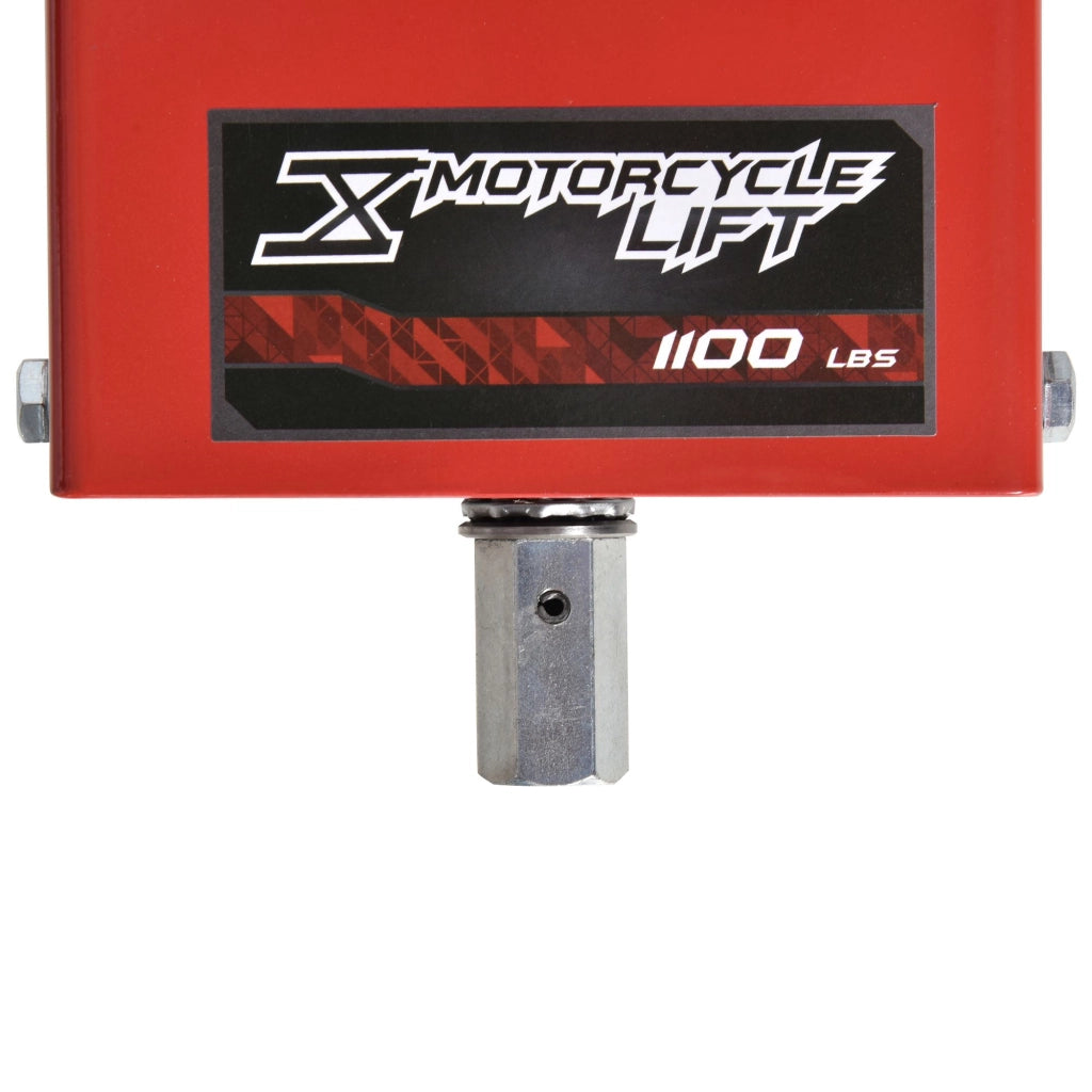 Piattaforma Elevatrice per Moto ¨C Xylo ¨C Capacit¨¤ 500kg, Altezza 19-53cm, Nero e Rosso
