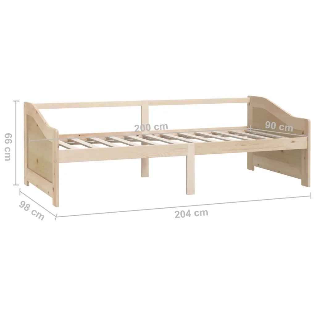 Divano Letto a 3 Posti-Sofa Letto 3 Posti-Daybed in Legno Massello di Pino 90x200cm
