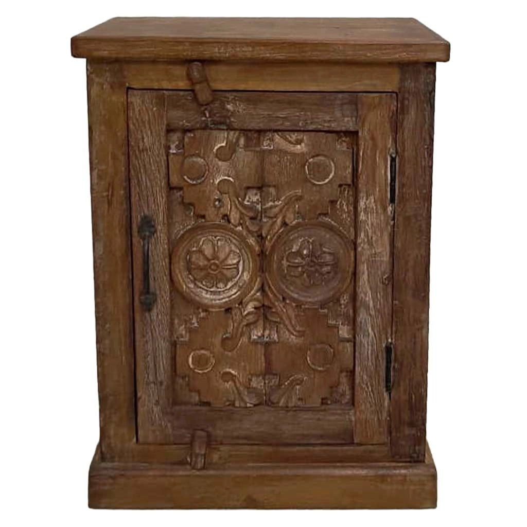 Comodino in legno fatto a mano48x28x64h cm