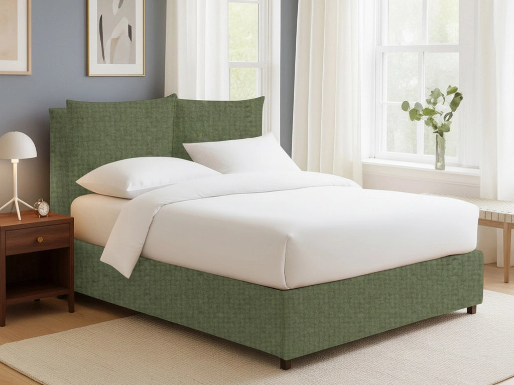 Todmorden, Letto Singolo Sfoderabile Made in Italy, Verde