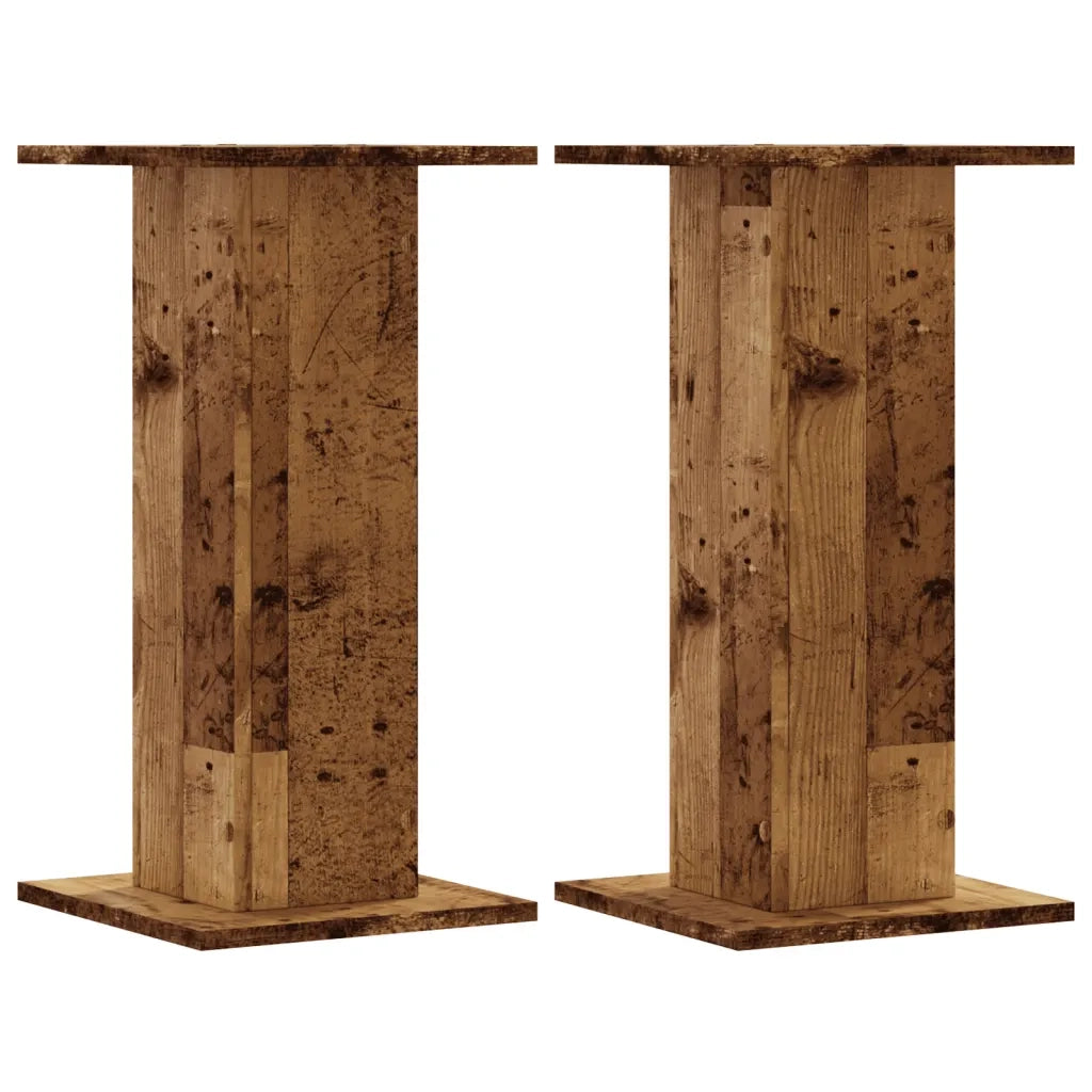 Supporti Altoparlanti 2 pz Legno 30x30x60 cm Legno Multistrato