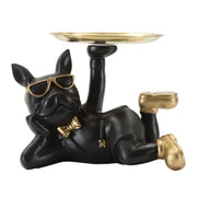 Vassoio Cane 19, Nero, Poliresina, 27x17x18,5 cm