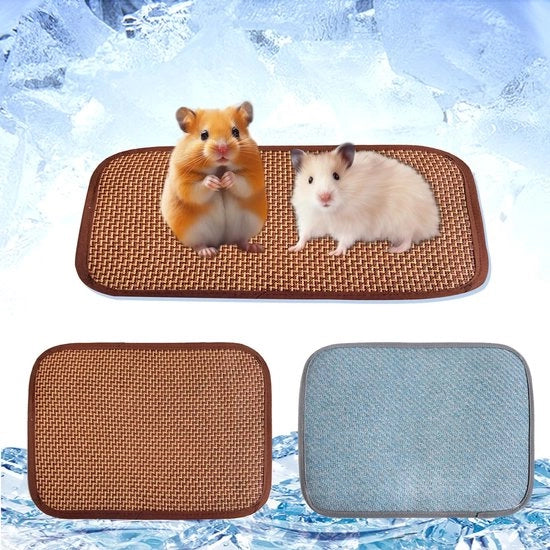 Set di rinfrescamento per animali da compagnia - 2 pezzi - 30 x 20 cm - Lavabile - Respiro naturale - Raffreddamento estivo - Rinfrescamento per animali da casa