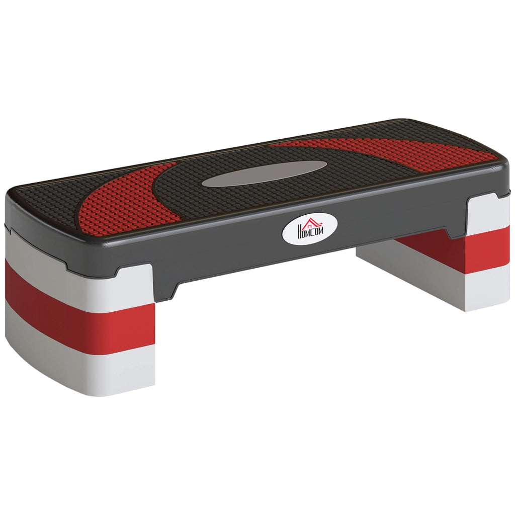 Stepper Fitness Aerobica ¨C Xylo ¨C Altezza Regolabile Antiscivolo 80x31x20cm Nero Grigio