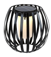 Lampada tavolo solare esterna industrial nera IP44 Savoca Rabalux
