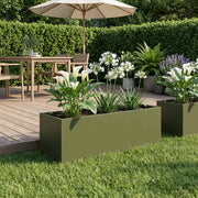 Vaso da giardino Verde Oliva 40 x 20 x 20 cm 8005140