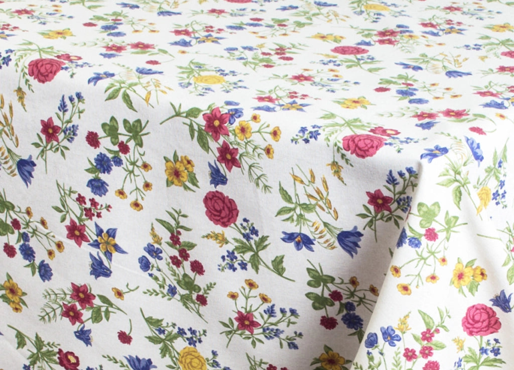 Tovaglia Cucina Copritavolo 100% Cotone Made Italy Disegno Floreale Mazzolino - 140x240 - Mazzolino