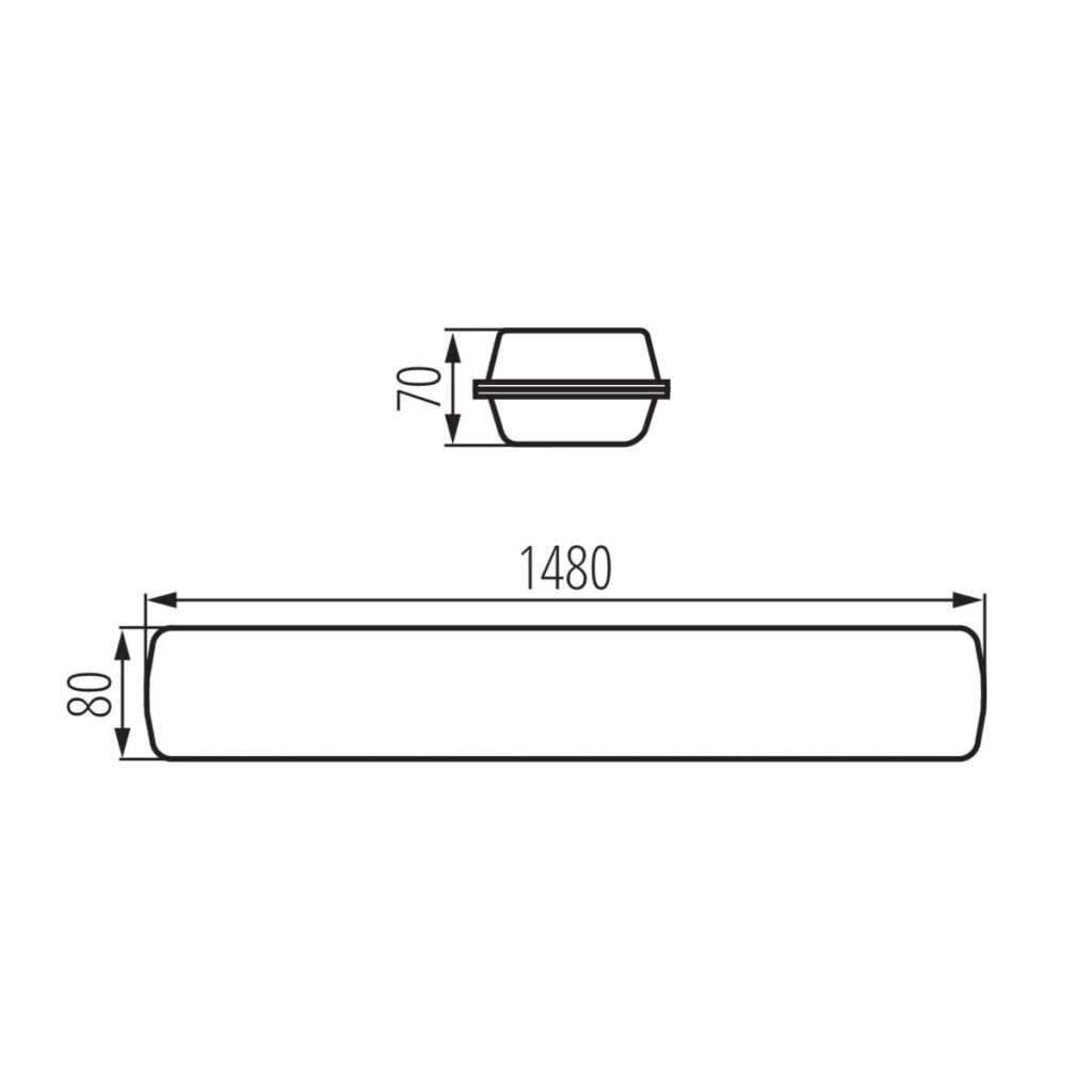 Plafoniera stagna Kanlux FT LED 66W 10000lm 4000K IP65